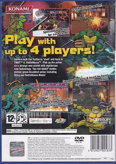 Teenage Mutant Ninja Turtles 2 Battle Nexus - PS2 (Genbrug)